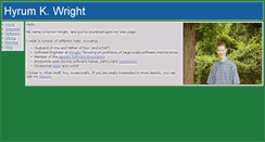 Desktop Screenshot of hyrumwright.org