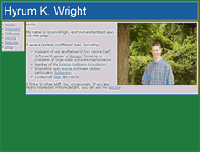 Tablet Screenshot of hyrumwright.org