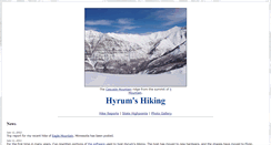 Desktop Screenshot of hiking.hyrumwright.org